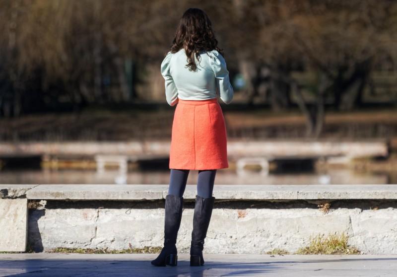 Jupe longue, soie ou plissée