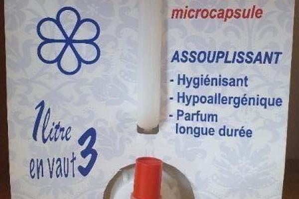Igiensoft assouplissant hypoallergénique végétal aux microcapsules.