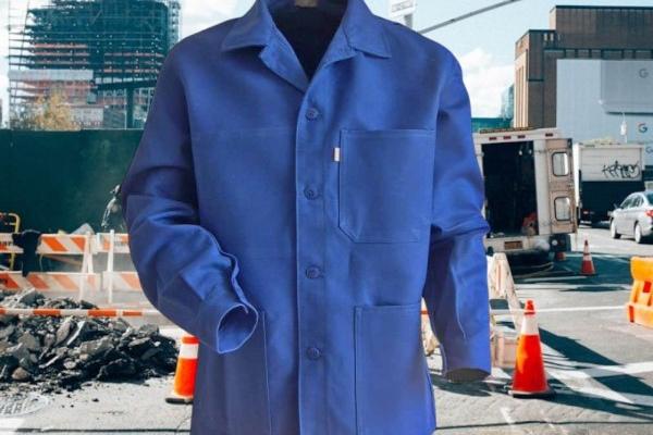 Veste de travail (type bleu de travail) sans repassage